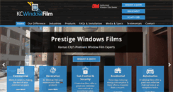 Desktop Screenshot of kcwindowfilm.com
