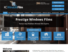Tablet Screenshot of kcwindowfilm.com